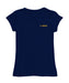 UC Davis Aggies Hand Sketched Vive La Fete Impressions Artwork Navy Girls Cotton Short Sleeve Tee