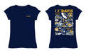 UC Davis Aggies Hand Sketched Vive La Fete Impressions Artwork Navy Girls Cotton Short Sleeve Tee - Vive La Fête - Online Apparel Store