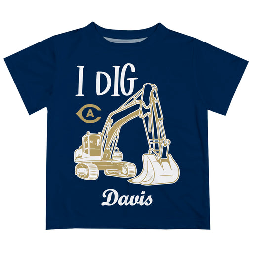 UC Davis Aggies Vive La Fete Excavator Boys Game Day Blue Short Sleeve Tee