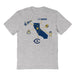 UC Davis Aggies Hand Sketched Vive La Fete Impressions Icones Kids Grey T-shirt
