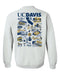 UC Davis Aggies Hand Sketched Artwork Navy Crewneck Sweatshirt for Women - Vive La Fête - Online Apparel Store