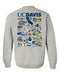 UC Davis Aggies Hand Sketched Artwork Navy Crewneck Sweatshirt for Women - Vive La Fête - Online Apparel Store