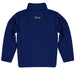 UC Davis Aggies Vive La Fete Logo and Mascot Name Womens Blue Quarter Zip Pullover - Vive La Fête - Online Apparel Store