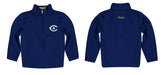 UC Davis Aggies Vive La Fete Logo and Mascot Name Womens Blue Quarter Zip Pullover - Vive La Fête - Online Apparel Store