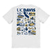 UC Davis Aggies Vive La Fete Impressions Artwork Womens Cotton Tshirt - Vive La Fête - Online Apparel Store