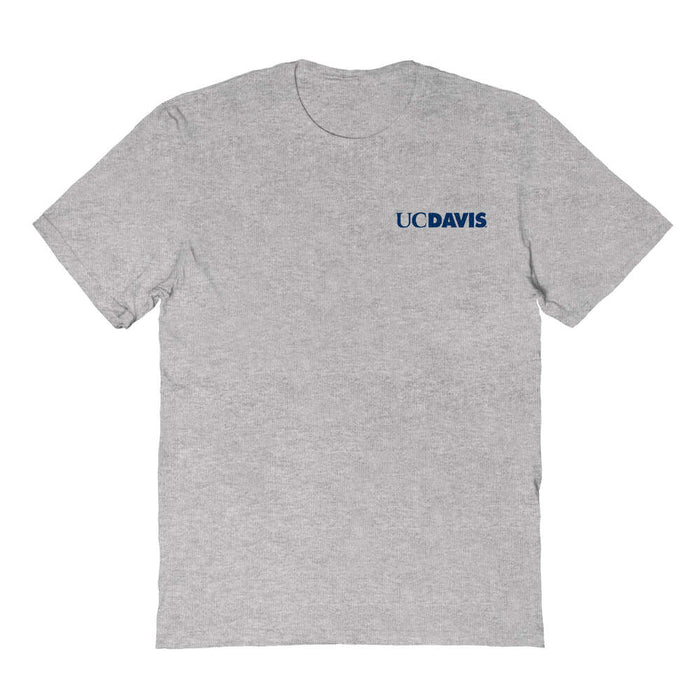 UC Davis Aggies Vive La Fete Impressions Artwork Grey Womens Cotton Tshirt