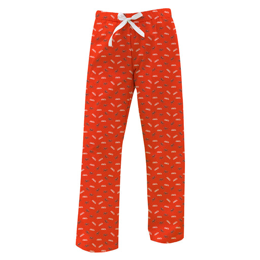 Campbell Camels Vive La Fete Game Day All Over Logo Womens Lounge Pants