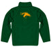 Cal Poly California State Polytechnic Pomona Broncos Vive La Fete Game Day Solid Green Quarter Zip Pullover Sleeves - Vive La Fête - Online Apparel Store