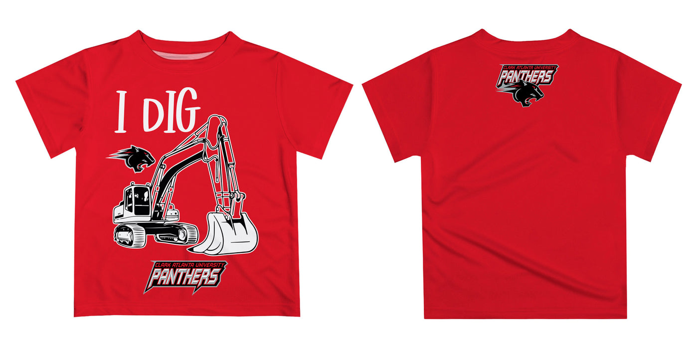 Clark Atlanta University Panthers Vive La Fete Excavator Boys Game Day Red Short Sleeve Tee - Vive La Fête - Online Apparel Store