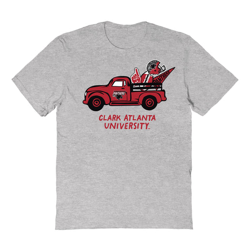 Clark Atlanta Panthers Hand Sketched Vive La Fete Impressions Truck Kids Grey Cotton T-shirt