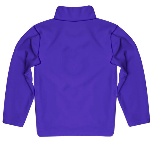 City College of New York Beavers Vive La Fete Game Day Solid Purple Quarter Zip Pullover Sleeves - Vive La Fête - Online Apparel Store