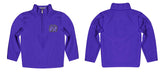City College of New York Beavers Vive La Fete Game Day Solid Purple Quarter Zip Pullover Sleeves - Vive La Fête - Online Apparel Store