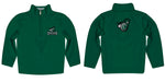 Castleton University Spartans Vive La Fete Game Day Solid Green Quarter Zip Pullover Sleeves - Vive La Fête - Online Apparel Store