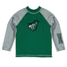 Castleton University Spartans Vive La Fete Logo Green Long Sleeve Raglan Rashguard
