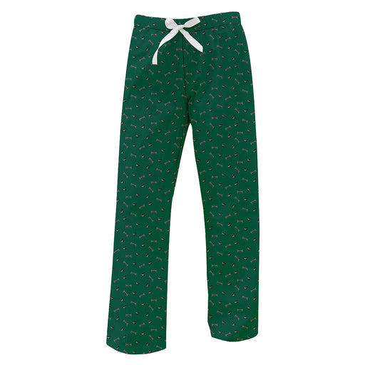 Castleton Spartans Vive La Fete Game Day All Over Logo Women Green Lounge Pants
