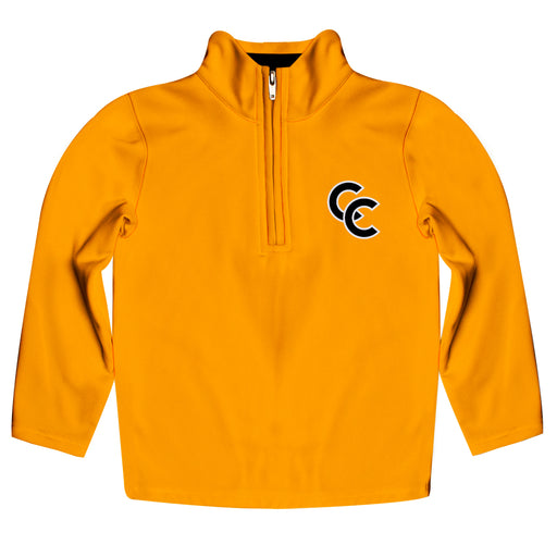 Colorado College Tigers Vive La Fete Game Day Solid Gold Quarter Zip Pullover Sleeves