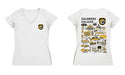 Colorado College Tigers Hand Sketched Vive La Fete Impressions Artwork Black Women Cotton Short Sleeve V-Neck Tshirt - Vive La Fête - Online Apparel Store