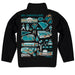 Coastal Carolina Chanticleers CCU Hand Sketched Vive La Fete Impressions Artwork  Black Quarter Zip Pullover V1 - Vive La Fête - Online Apparel Store