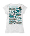 Coastal Carolina Chanticleers CCU Hand Sketched Vive La Fete Impressions Artwork White Girls Cotton Short Sleeve Tee - Vive La Fête - Online Apparel Store