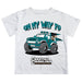 Coastal Carolina Chanticleers CCU Vive La Fete Monster Truck Boys Game Day White Short Sleeve Tee