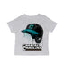 Coastal Carolina Chanticleers CCU Original Dripping Baseball Helmet Grey Cotton T-Shirt  by Vive La Fete