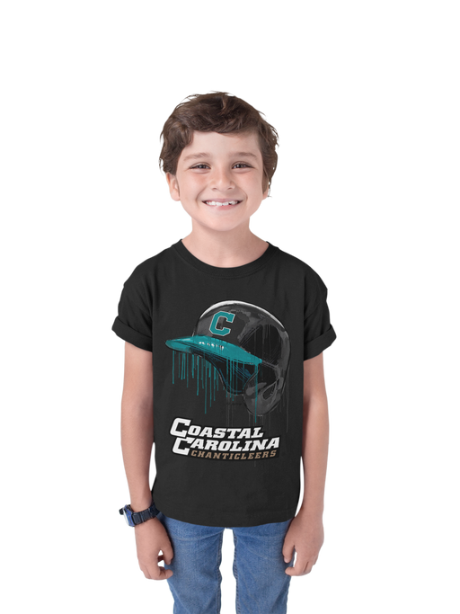 Coastal Carolina Chanticleers CCU Original Dripping Baseball Helmet T-Shirt Cotton by Vive La Fete - Vive La Fête - Online Apparel Store