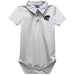 Charleston Southern Buccaneers Embroidered White Solid Knit Polo Bodysuit