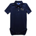 Charleston Southern Buccaneers CSU Embroidered Navy Solid Knit Polo Bodysuit