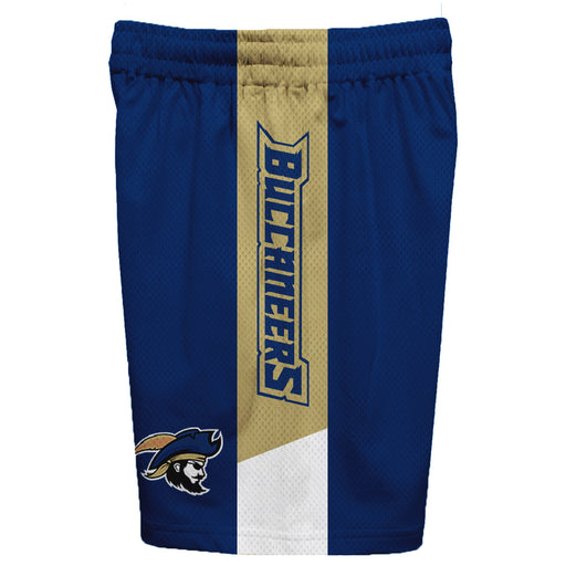 Charleston Southern Buccaneers Vive La Fete Game Day Blue Stripes Boys Solid Gold Athletic Mesh Short - Vive La Fête - Online Apparel Store