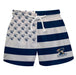 Charleston Southern Buccaneers Vive La Fete Game Day Blue White Flag Swimtrunks V1