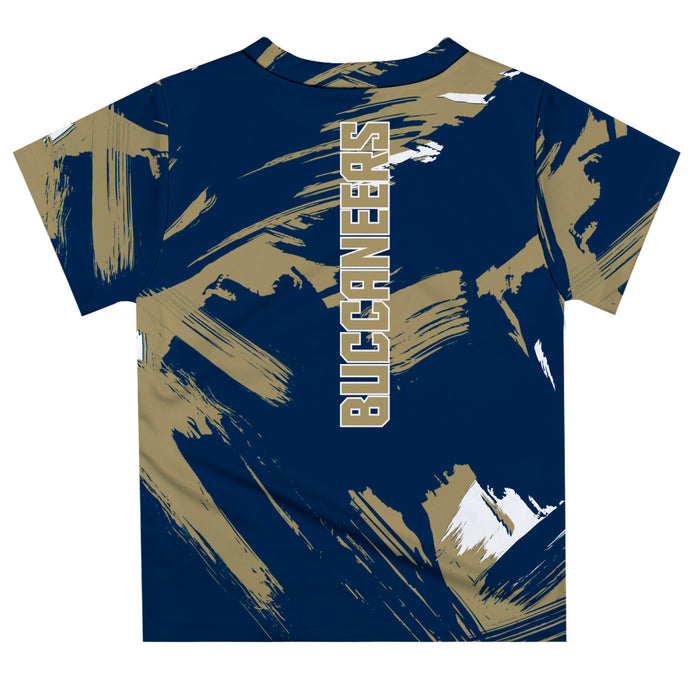 Charleston Southern Buccaneers CSU Vive La Fete Boys Game Day Blue Short Sleeve Tee Paint Brush - Vive La Fête - Online Apparel Store