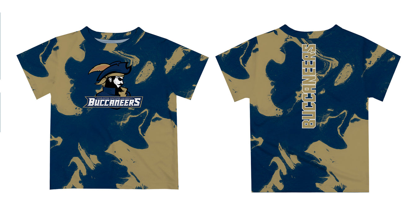 Charleston Southern Buccaneers CSU Vive La Fete Marble Boys Game Day Blue Short Sleeve Tee - Vive La Fête - Online Apparel Store