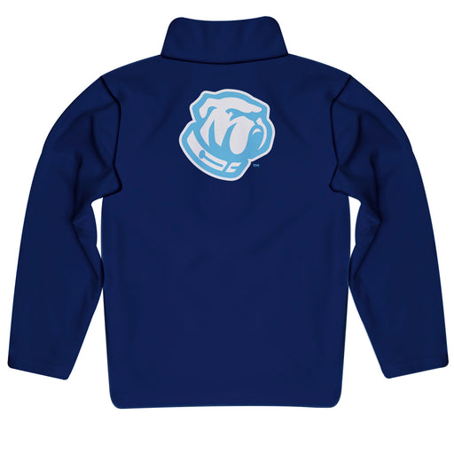 The Citadel Bulldogs Vive La Fete Game Day Solid Blue Quarter Zip Pullover Sleeves - Vive La Fête - Online Apparel Store