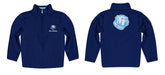 The Citadel Bulldogs Vive La Fete Game Day Solid Blue Quarter Zip Pullover Sleeves - Vive La Fête - Online Apparel Store