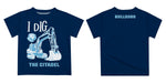 The Citadel Bulldogs Vive La Fete Excavator Boys Game Day Navy Short Sleeve Tee - Vive La Fête - Online Apparel Store