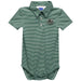Cleveland State Vikings Embroidered Hunter Green Stripe Knit Boys Polo Bodysuit
