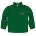 Cleveland State Vikings Vive La Fete Game Day Solid Green Quarter Zip Pullover Sleeves