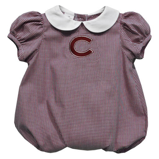 Colgate University Raiders Embroidered Maroon Girls Baby Bubble Short Sleeve
