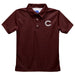 Colgate University Raiders Embroidered Maroon Short Sleeve Polo Box