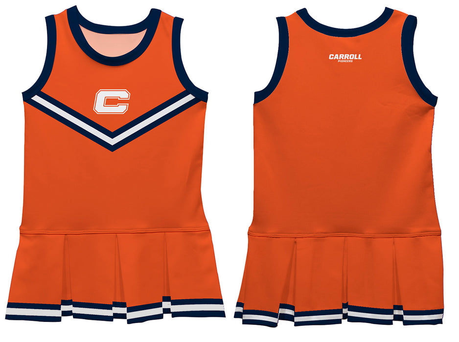 Carroll Pioneers Vive La Fete Game Day Orange Sleeveless Cheerleader Dress - Vive La Fête - Online Apparel Store