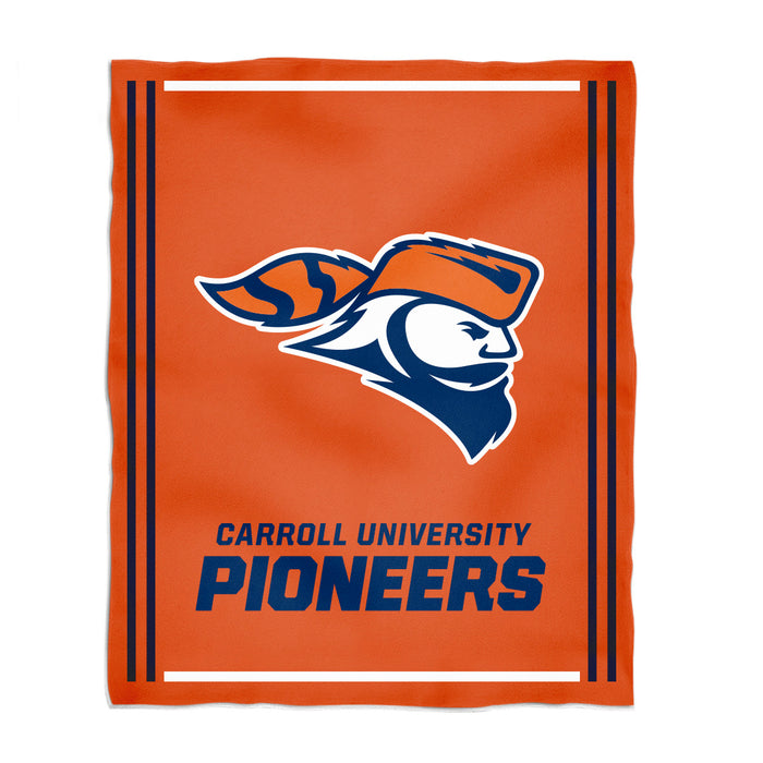 Illinois Fighting Illini Vive La Fete Kids Game Day Orange Plush Soft Minky Blanket 36 x 48 Mascot