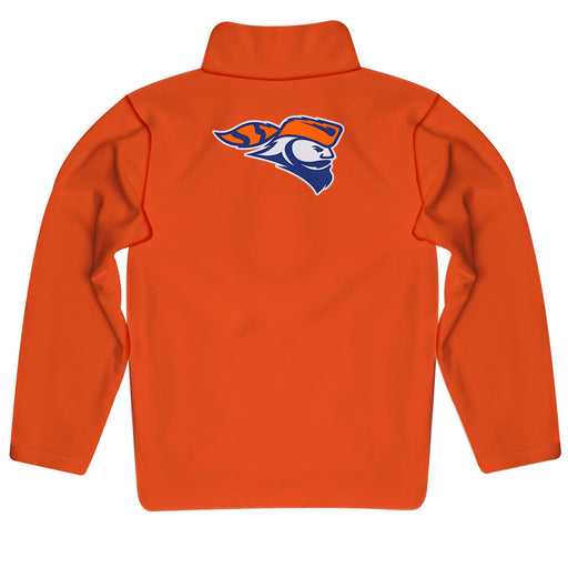 Carroll Pioneers Vive La Fete Game Day Solid Orange Quarter Zip Pullover Sleeves - Vive La Fête - Online Apparel Store