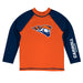Carroll Pioneers Vive La Fete Logo Orange Long Sleeve Raglan Rashguard