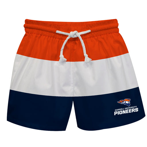 Carroll Pioneers Vive La Fete Orange Stripes Swimtrunks V1