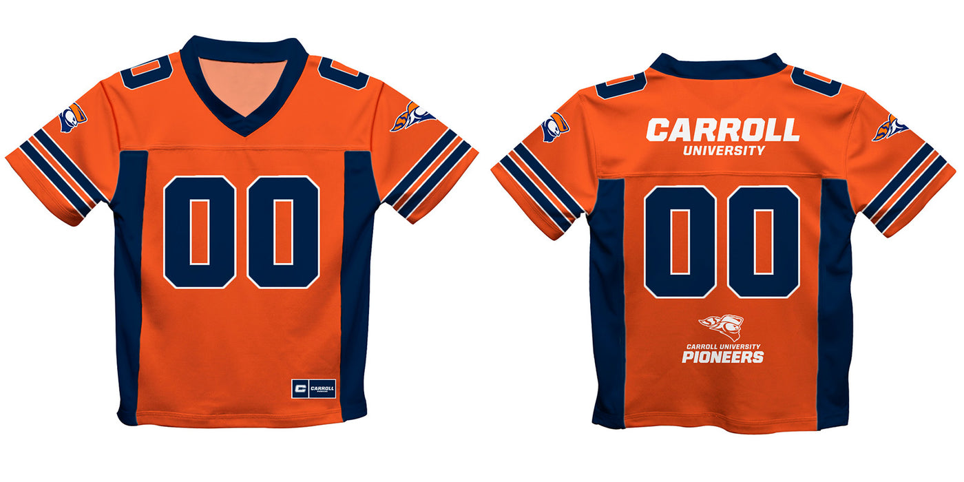 Carroll Pioneers Vive La Fete Game Day Orange Boys Fashion Football T-Shirt - Vive La Fête - Online Apparel Store