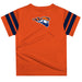Carroll Pioneers Vive La Fete Boys Game Day Orange Short Sleeve Tee with Stripes on Sleeves - Vive La Fête - Online Apparel Store
