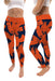 Carroll Pioneers Vive La Fete Paint Brush Logo on Waist Women Orange Yoga Leggings - Vive La Fête - Online Apparel Store