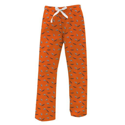 Carroll Pioneers Vive La Fete Game Day All Over Logo Womens Lounge Pants