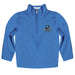 Cal State San Marcos Cougars Vive La Fete Game Day Solid Blue Quarter Zip Pullover Sleeves