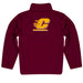 Central Michigan Chippewas Vive La Fete Game Day Solid Maroon Quarter Zip Pullover Sleeves - Vive La Fête - Online Apparel Store